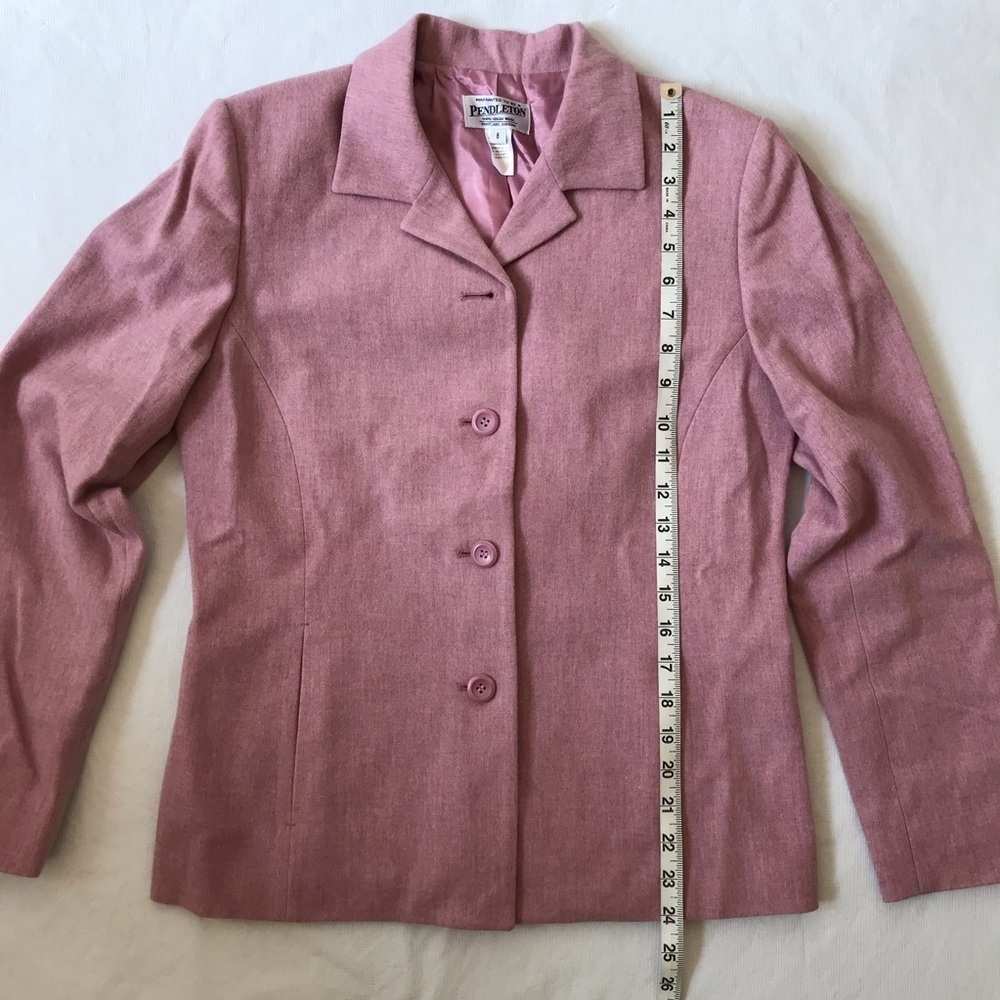 Pendleton Pink Wool Blazer - Picture 9 of 12